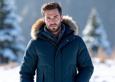 Klassischer Herren-Daunenparka