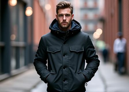 Robuste Herren Winterjacke im urbanen Stil